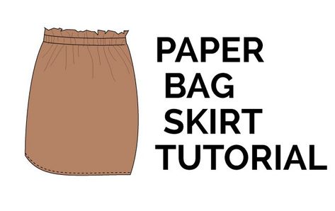 Paper Bag Skirt Pattern, Paper Bag Skirt Outfit, Sew Paper, Paper Bag Skirt, Ribbon Skirt, Ribbon Skirts, Skirt Tutorial, Sewing Crafts Tutorials, Tutorials Diy