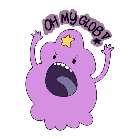 Adventure Time LSP Oh My Glob Sticker. Lumpy Space Princess screams Oh My Glob!. #princess #AdventureTime #cartoon #LumpySpace Princess #OhMy Glob Adventure Time Lsp, Lumpy Space, Lumpy Space Princess, Space Princess, Time Cartoon, Adventure Time Art, Phone Stickers, Adventure Time Anime, Cartoon Stickers