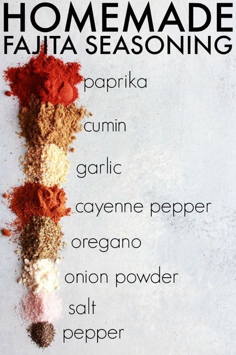 Fajita Seasoning Recipe, Homemade Taco Seasoning Mix, Homemade Cajun Seasoning, Homemade Fajita Seasoning, Homemade Spice Mix, Spice Blends Recipes, Spice Mix Recipes, Homemade Spice Blends, Seasoning And Spice