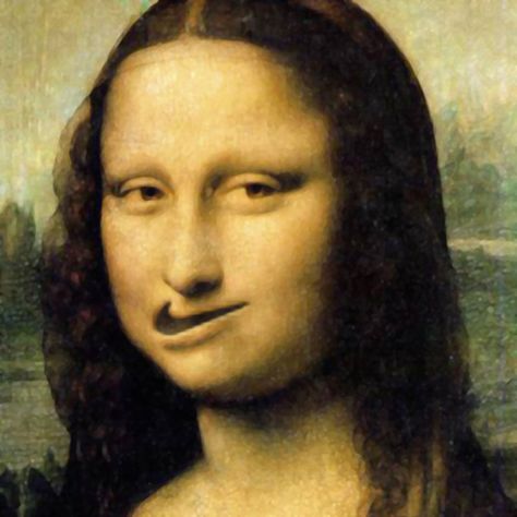 L.H.O.O.π.É (Nike la Joconde) | Exhibition Poster (2007) | Flickr Mona Lisa Parody, Animiertes Gif, Mona Lisa Smile, Most Famous Paintings, Art Parody, Oil Painting Reproductions, Painting Reproductions, Funny Faces, Visual Artist