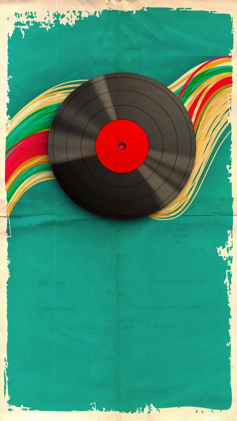 Record Disk, Turntables Art, Retro Music Art, Arte Jazz, Phonograph Record, Diy Music, Retro Posters, Vintage Poster Design, Retro Background