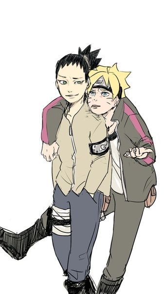 #boruto #shikadai #borushika #shikaboru Naruto And Shikamaru, Naruto Shippudden, Arte Indie, Sasuke X Naruto, Uzumaki Boruto, Naruto Fan Art, Boruto Naruto Next Generations, Naruto Ship, Naruto Cute