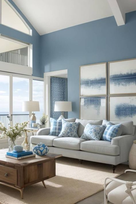 Cream Grey Living Room, Apartment Inspiration Cozy, Grey Living Room Furniture, Light Blue Walls, Seattle Homes, Garden Inspo, Grey Furniture, Ottoman Sofa, Apartment Style