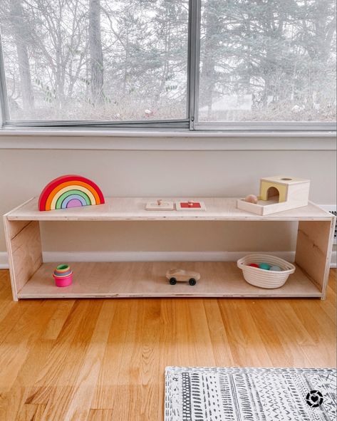 Montessori Shelf, Toy Shelf, Toy Shelves, Children Activities, Montessori, Storage Bench, Activities For Kids, Shelves, Toys