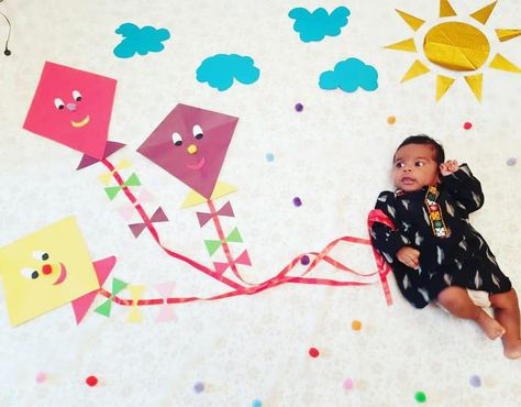 Uttarayan Baby Photoshoot, Makar Sankranti Theme Baby Photo Shoot, Makar Sankranti Photoshoot, Kite Theme Baby Photoshoot, Sankranti Baby Photoshoot Ideas, Makarsankranti Baby Photoshoot, Sankranthi Theme Baby Photoshoot, Makar Sankranti Baby Photoshoot, Sankranti Decoration