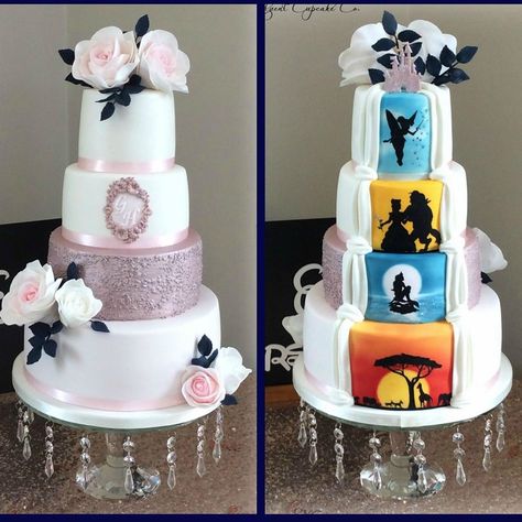 Just Mousing Around on Instagram: “#DisneyWorld #ILoveDisney #Minnie #IDo #disneyweddings #disney #disneycruiseline #destinationwedding #weddingphotographer #disneycakes…” Kue Disney, Disney Wedding Cake Toppers, Disney Themed Wedding, Disney Wedding Cake, Disney Inspired Wedding, Tema Disney, Disney Wedding Theme, Cake Bridal, Wedding Cake Ideas