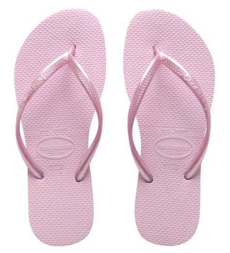 Pink Havaianas flip-flops Slim Logo, Cute Flip Flops, Pink Flip Flops, Dr Shoes, Summer 2025, Hype Shoes, Metallic Sandals, Window Shopping, Pretty Shoes