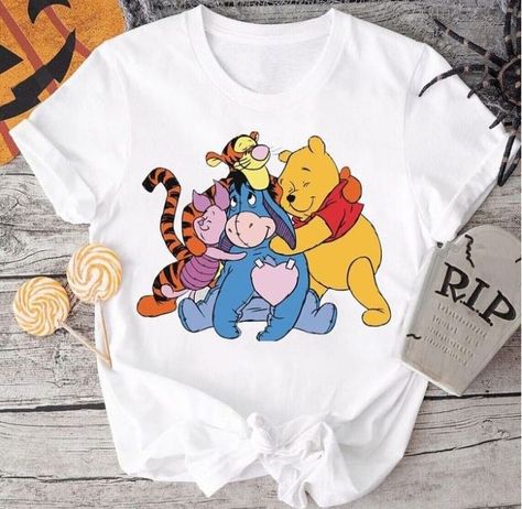 Winnie The Pooh Tshirts, Winnie The Pooh Shirts, Winnie Phoo, Pooh Cartoon, Pooh Shirt, Winnie The Pooh Cartoon, Couple Shirt Design, Winnie The Pooh Shirt, Disney 2023