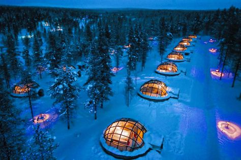 Kakslauttanen Arctic Resort Igloo Village, Kakslauttanen Arctic Resort, Winter Honeymoon, Unusual Hotels, See The Northern Lights, Unique Hotels, Jules Verne, Design Hotel, The Northern Lights