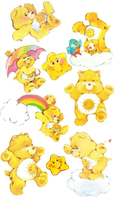 Funshine Bear, Care Bear, Care Bears, Art Reference, Bears, Art