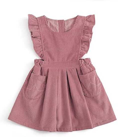 Spring Girl, Girls Casual Dresses, Family Picture Outfits, Dress Up Outfits, Fall Dress, Picture Outfits, Corduroy Dress, Basic Dress, Little Dresses