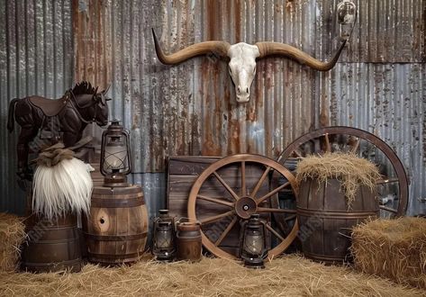 Western Barn Photography Backdrop Ym8G-B0408 - Gatsby Backdrop Western Theme Backdrop, Western Halloween Party, Western Photo Backdrop, Rustic Photo Backdrop, Western Photo Booth, Western Backdrop, Cowboy Background, Cowboy Photoshoot, Backdrops For Photos