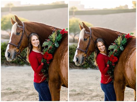 horse holiday photoshoot Zoonotic Diseases, Christmas Engagement Photos, Horse Show Mom, Equine Photography Poses, Horse Photography Poses, Pictures With Horses, Christmas Family Photoshoot, Healthy Horses, Christmas Card Pictures