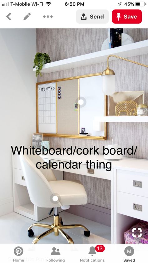 Cork And White Board Ideas, Cork Board White Board Ideas, White Board Ideas, Cork Board, Board Ideas, White Board, Office Chair, Cork, Room Decor