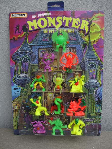 Monster In My Pocket, 90's Toys, Vintage Toys 1960s, 80’s Toys, 1960s Toys, Car Boot Sale, Toy Packaging, Monster House, Monster Toys