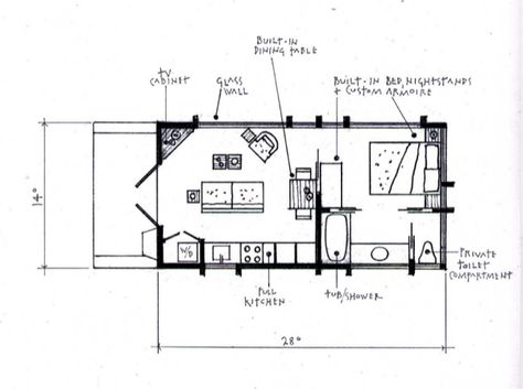 Tiny Log Cabin, Tiny House Talk, Park Model Homes, Cabin Floor, Cabin Floor Plans, Tiny House Floor Plans, Little Cabin, Tiny Cabin, Tiny House Movement