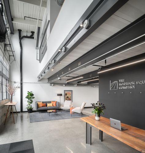 Obscura Digital Offices - San Francisco Concrete Office, Floor Office, Materials And Structures, Cool Office Space, Concrete Interiors, Counter Seating, Office Floor, Modular Lounges, Office Snapshots