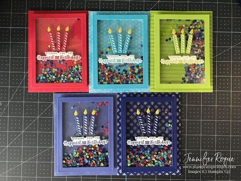 Make Your Own Confetti, Shaker Cards Tutorial, Homemade Birthday Cards, Candle Cards, Cricut Cards, Color Club, Kids Birthday Cards, Birthday Cards Diy, Shaker Cards