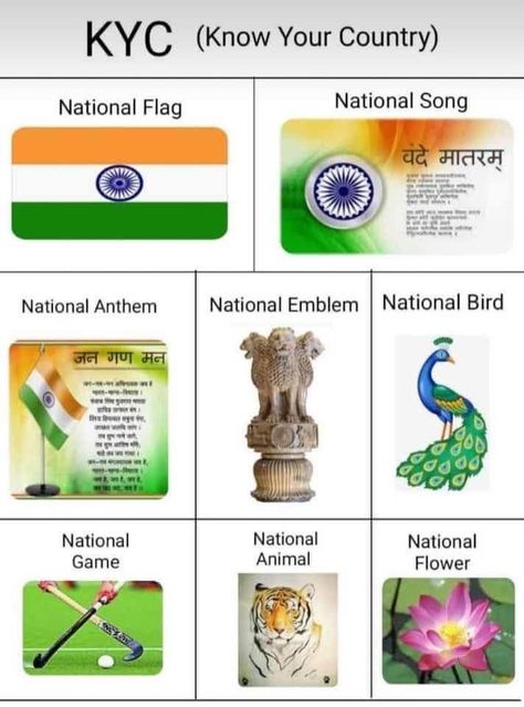 National Symbols Of India, National Songs, National Animal, National Symbols, National Anthem, Animal Games, Indian Festivals, National Flag, India