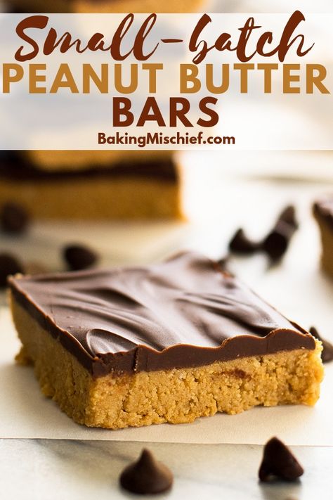 Dessert Peanut Butter, Small Batch Cookie Recipe, Small Batch Cookies, Butter Desserts, Reese's Peanut Butter Cups, Small Batch Baking, Single Serving Recipes, Butter Bars, Dessert For Two