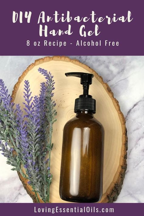 DIY Antibacterial Hand Gel - 8 oz Recipe - Alcohol Free Antibacterial Gel, Diy Essential Oil Recipes, Essential Oil Safety, List Of Essential Oils, Homemade Essential Oil, Making Essential Oils, Essential Oils For Sleep, Essential Oil Mixes, Diy Essential Oils