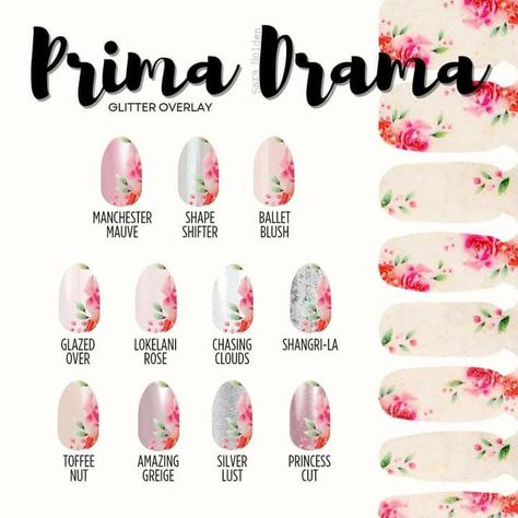 Color Street Spring Combos, Color Street Combos, Glitter Overlays, 2024 Color, Street Nails, Street Design, Nail Polish Strips, Color Street Nails, Nail Wraps