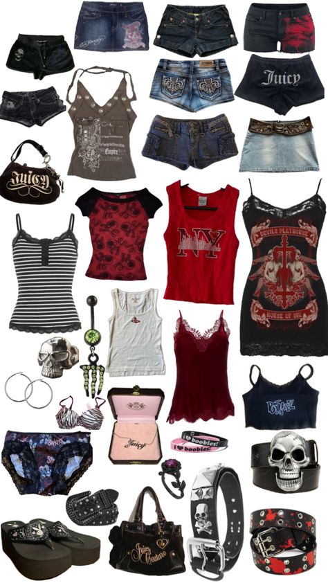 #mcblingy2k #mcbling #mcbling_aesthetic #mcblingoutfit #mcblingfashion Grudge Aesthetics Outfits, Grudge Aesthetics, Mcbling Outfits, Mcbling Style, Goth Mcbling, Aesthetics Outfits, Hot Topic Clothes, Mcbling Fashion, Trashy Outfits