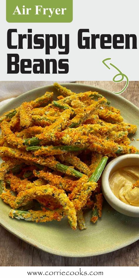 These air fryer crispy green beans are so delicious and easy to make the whole family will enjoy their crunchy goodness. Bean Seasoning Recipe, Crispy Green Bean Recipes, Power Pressure Cooker Xl Recipes, Air Fryer Green Beans, Green Bean Recipe, Crispy Green Beans, Bean Recipe, Pot Recipes Healthy, Best Air Fryer