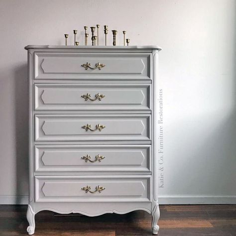 Painted French Provincial Furniture, French Provincial Chest Of Drawers, Computer Armoire, Painted Jewelry Armoire, French Provincial Furniture, Painted Bedroom Furniture, Building Furniture, General Finishes, Mustard Seeds