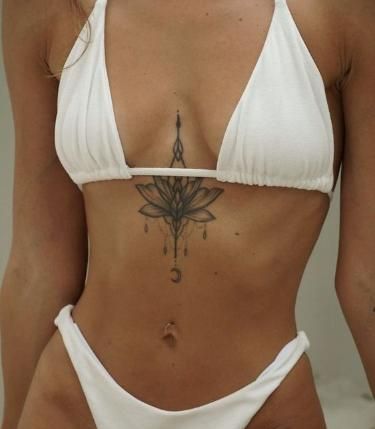 Underboob Tattoo Designs, Stomach Tattoos Women, Belly Tattoos, Small Tattoos With Meaning, Chest Tattoos For Women, Dope Tattoos For Women, Cute Tattoos For Women, Discreet Tattoos, Girly Tattoos