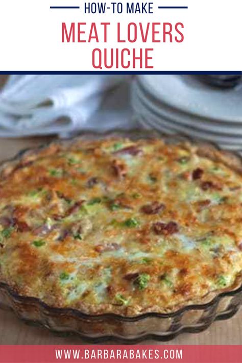 Ham And Sausage Quiche, Sausage And Bacon Quiche, Ham And Bacon Quiche Recipes, Meat Lovers Quiche, Easy Bacon Cheese Quiche, Ham And Cheese Quiche With Frozen Pie Crust, Homestyle Bacon And Cheese Quiche, Sausage Quiche With Frozen Pie Crust, Bacon Mushroom Quiche Crustless