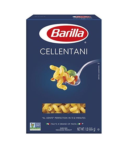 Cellentani Pasta, Pasta Box, Barilla Pasta, Pasta Types, Rigatoni Pasta, Egg Pasta, Rotini Pasta, Making Pasta, Stuffed Pasta Shells