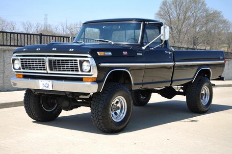 1970 F250, Camper Special-360, 4 speed Ranger Truck, Ford Ranger Truck, Black Truck, Lifted Ford, Old Ford Trucks, Classic Ford Trucks, Ford 4x4, Old Pickup, Classic Pickup Trucks