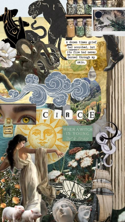 Circe Aesthetic Wallpaper, Modern Gods Aesthetic, Kirke Mythology, Circe And Telemachus Fanart, Circe Wallpaper, Circe Book Aesthetic, Circe Aesthetic Madeline Miller, Circe Goddess, Circe Fanart