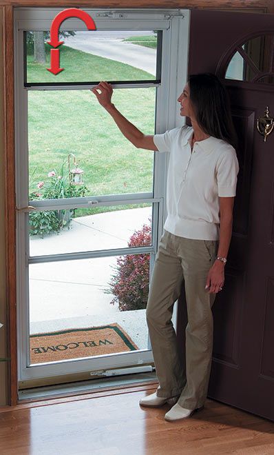 Painted storm door