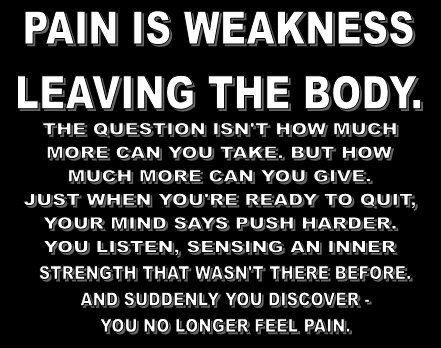 Push harder & you'll go further. Pain is only temporary.  www.fitnessdojo.org Pain Is Weakness Leaving, Marine Quotes, Body Quotes, Tough Mudder, App Developer, Encouraging Quotes, Krav Maga, Life Memes, Boot Camp