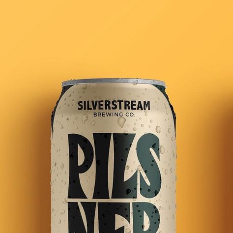 Julie Solvstrom on Instagram: "2/3 Silverstream Brewery Packaging design. . Another one for the collection. Cheers! 🍻✨🍻 . . . #packaging #packagingdesign #design #graphicdesign #design #graphic #illustration #lettering #handlettering #type #typography #adobe #procreate #photoshop #mockup #behance #dailytype #branding #beer #beerpackaging #creative" Beer Design Ideas, Brewery Merch, Beer Branding Design, Brewery Ideas, Beer Bottle Design, Beer Branding, Illustration Lettering, Beer Brewery, Beer Brands