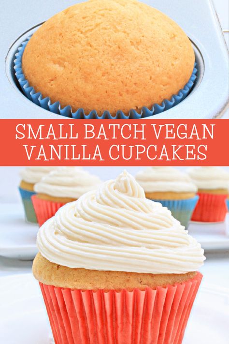 Vegan Gluten Free Cupcakes, Vegan Cupcake Recipes, Dairy Free Cupcakes, Vegan Vanilla Cupcakes, Easy Vanilla Cake Recipe, Vanilla Cupcake Recipe, Gluten Free Cupcakes, Vegan Cupcakes, Desserts Vegan