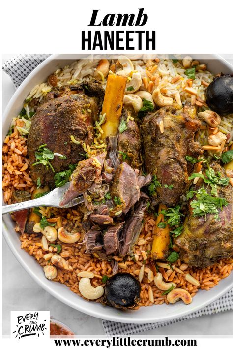 Arab Lamb Recipes, Lamb Haneeth Recipe, Yemeni Rice Recipe, Jewish Lamb Recipes, Yemeni Recipes, Lamb Mandi, Lamb Meals, Mandi Recipe, Lamb And Rice