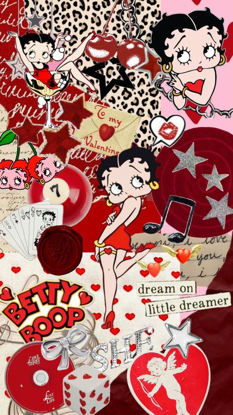 Betty!! ❤️ #foryoupage #foryou #bettyboop #beauty #vintage #wallpaper Betty Bop Aesthetic Wallpaper, Betty Boop Collage, Betty Boop Christmas Wallpaper, Betty Boop Aesthetic Vintage, Betty Boop Wallpapers Vintage, Betty Boop Aesthetic Wallpaper, Betty Boop Wallpapers Iphone, Collages Aesthetic Vintage, Betty Boop Pfp