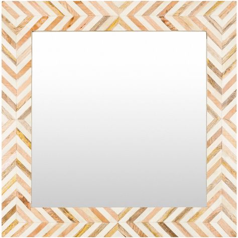 Statement Art Pieces, Wood Fuel, Mirror Shapes, Wood Wall Mirror, Square Mirror, Statement Art, Rectangle Mirror, Chevron Design, Wallpaper Calculator