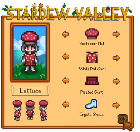 Stardew Valley Outfits, Stardew Valley Outfit Ideas, Stardew Valley Game, Valley Outfit, Stardew Farms, Stardew Valley Layout, Stardew Valley Tips, Stardew Valley Farms, Valley Game