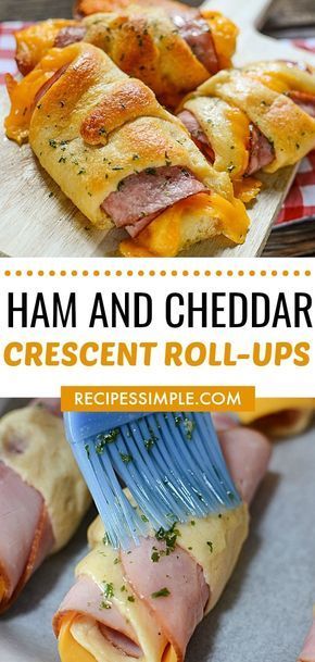 Crescent Roll Ups, Healthy Ham, Ham And Cheese Roll Ups, Easy Ham, Diner Recept, Crescent Roll Recipes, Crescent Roll, Dinner Recipes Easy Quick, Dinner Healthy