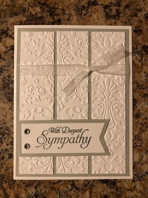 Stampin Up Sympathy Cards, Sympathy Card Messages, Sympathy Cards Handmade, 3d Elements, Hand Made Greeting Cards, Photo Pattern, Cricut Cards, Making Greeting Cards, Foam Sheets