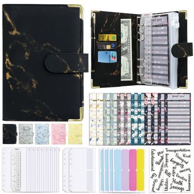 Money Binder, Birthday 15, Binder Pockets, Loose Leaf Binder, Cash Budget Envelopes, Leaf Book, Leather Binder, Cash Budget, Budget Envelopes