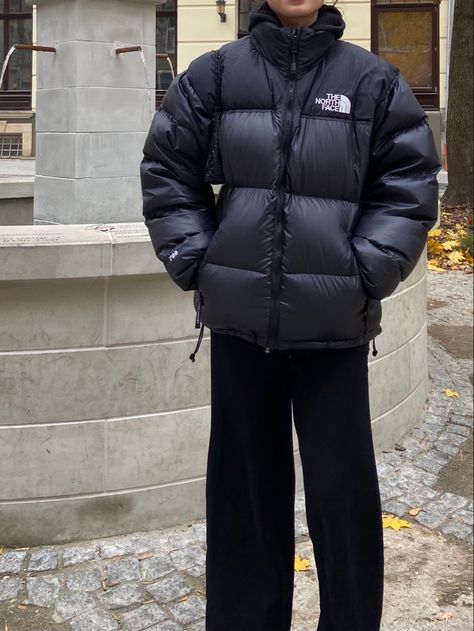 #thenorthface Thenorthface Jacket Outfit, The North Face Outfit, The North Face Puffer, North Face Nuptse, Jacket Outfit, North Face Jacket, Aesthetic Fashion, Jacket Outfits, Stockholm