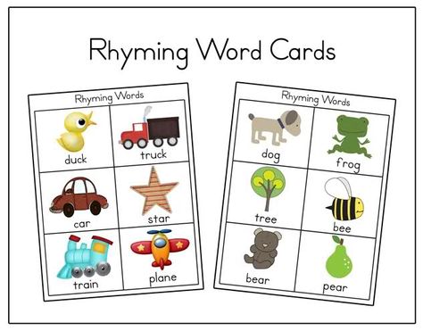 rhyming Preschool Rhyming, Rhyming Worksheet, Preschool Language, Rhyming Activities, Pediatric Therapy, Preschool Literacy, Project Work, Literacy Stations, Phonological Awareness