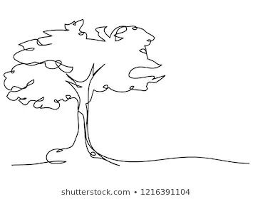 Oak Tree Line Drawing, Tree Line Tattoo, Line Art Tree, Oak Tree Drawings, Tree Line Drawing, Moose Tattoo, Tree Drawing Simple, Oak Tree Tattoo, Tree Outline