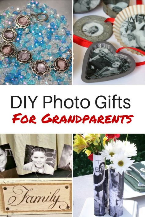 If there's one thing that most grandparents have in common, it's that they like to show off photos of their grandchildren! With this in mind, I thought it would be a great idea to showcase some of my favorite DIY photo gift ideas as well as some pre-made options. Here are a few fun ideas for photo gifts for grandparents! I have provided affiliate links for your shopping convenience. If you buy something from clicking one of my links, I will get a commission from the sale. It will not cost you a Diy Gifts For Grandparents, Stain Cabinets, Grandparents Diy, Picture Gifts Diy, Picture Crafts, Diy Photo Projects, Easy Painting Projects, Grandparent Photo, Photo Gifts Diy