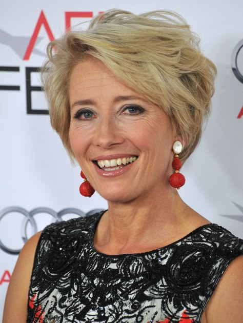 Emma Thompson | Biography, Movies, & Facts | Britannica British Hairstyle, Older Actresses, Actress Hairstyles, British Women, Emma Thompson, Haircut For Older Women, Hairstyles Over 50, Short Blonde, Short Blonde Hair